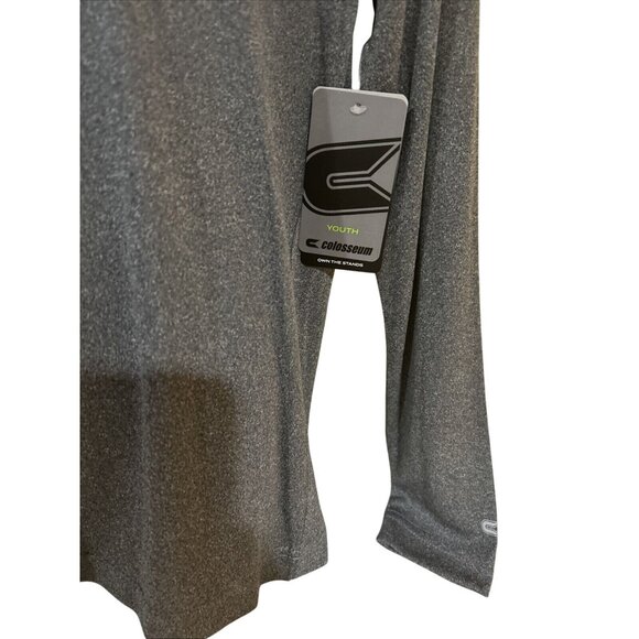 NEW Michigan Wolverines Colosseum Heathered Grey LS Shirt Youth M 12-14 - Picture 3 of 6